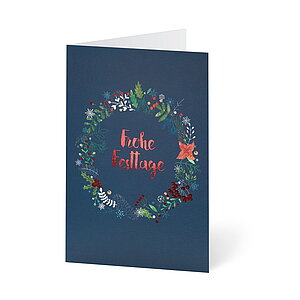 UNICEF Grusskarte Weihnachtsgestecke